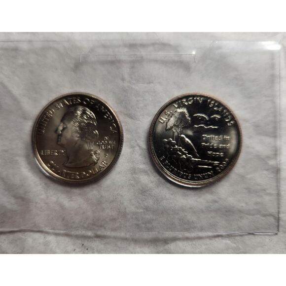 U.S. Virgin Islands Minted Silver Quarter Dollar Proof Set 2009 U.S. Mint - Picture 3 of 5